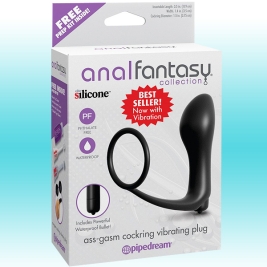 Пробка с кольцом Ass-Gasm Vibrating